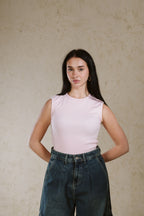 CREW NECK BASIC TOP SLEEVELESS