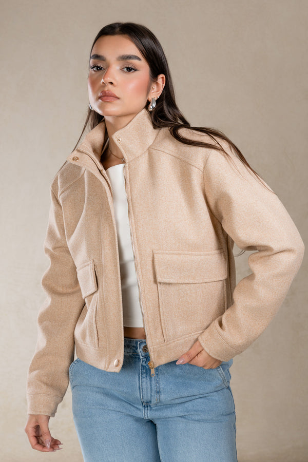 SOFT HIGH NECK JACKET