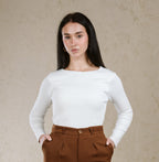 CREW NECK BASIC TOP LINED