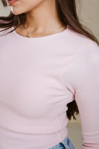 CREW NECK BASIC TOP LINED