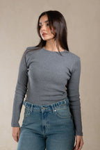 WIDE LEG FLAP POCKET DIRTY BLUE