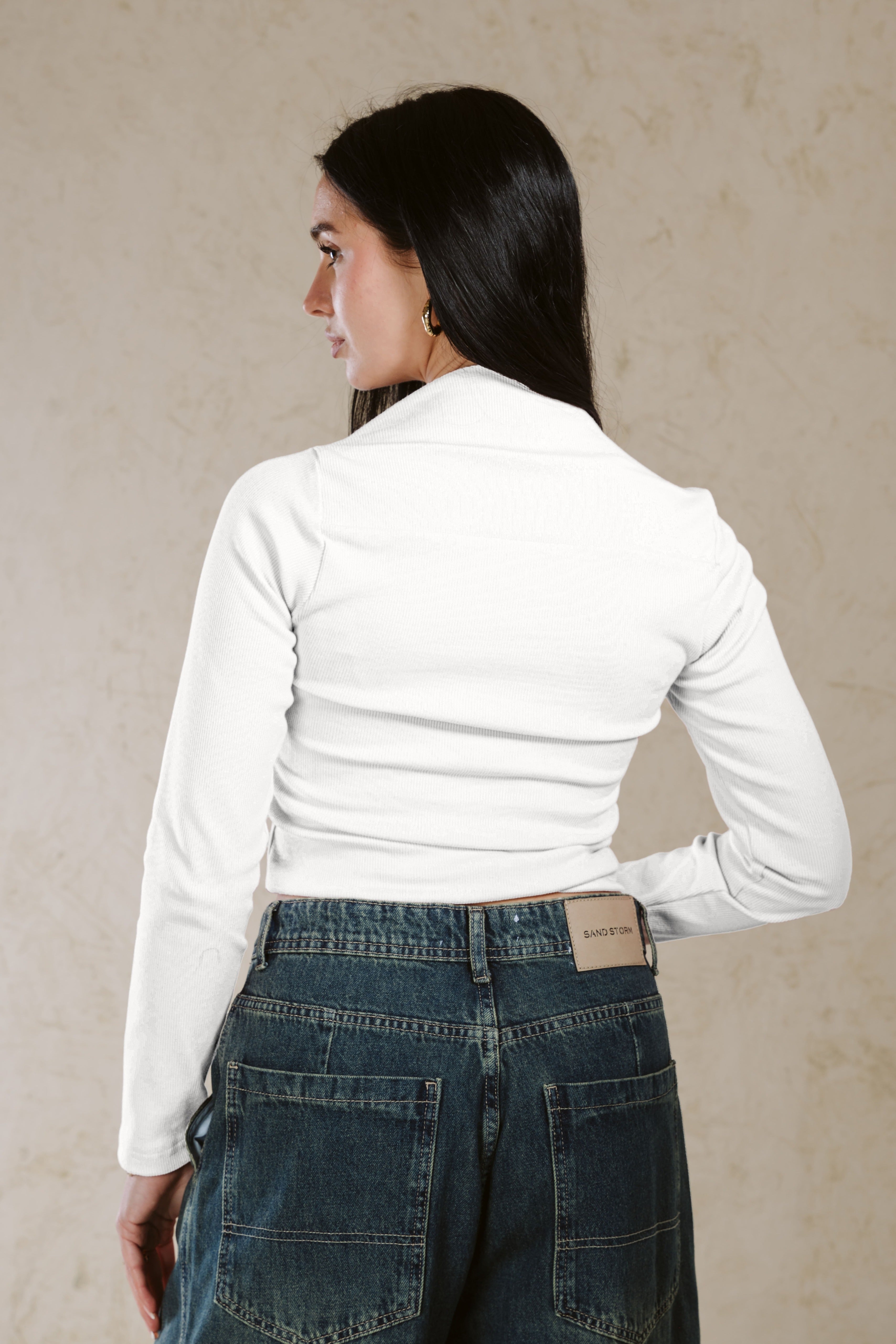 BOAT NECK BASIC TOP LINED