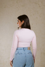 CREW NECK BASIC TOP LINED