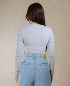 CREW NECK BASIC TOP LINED