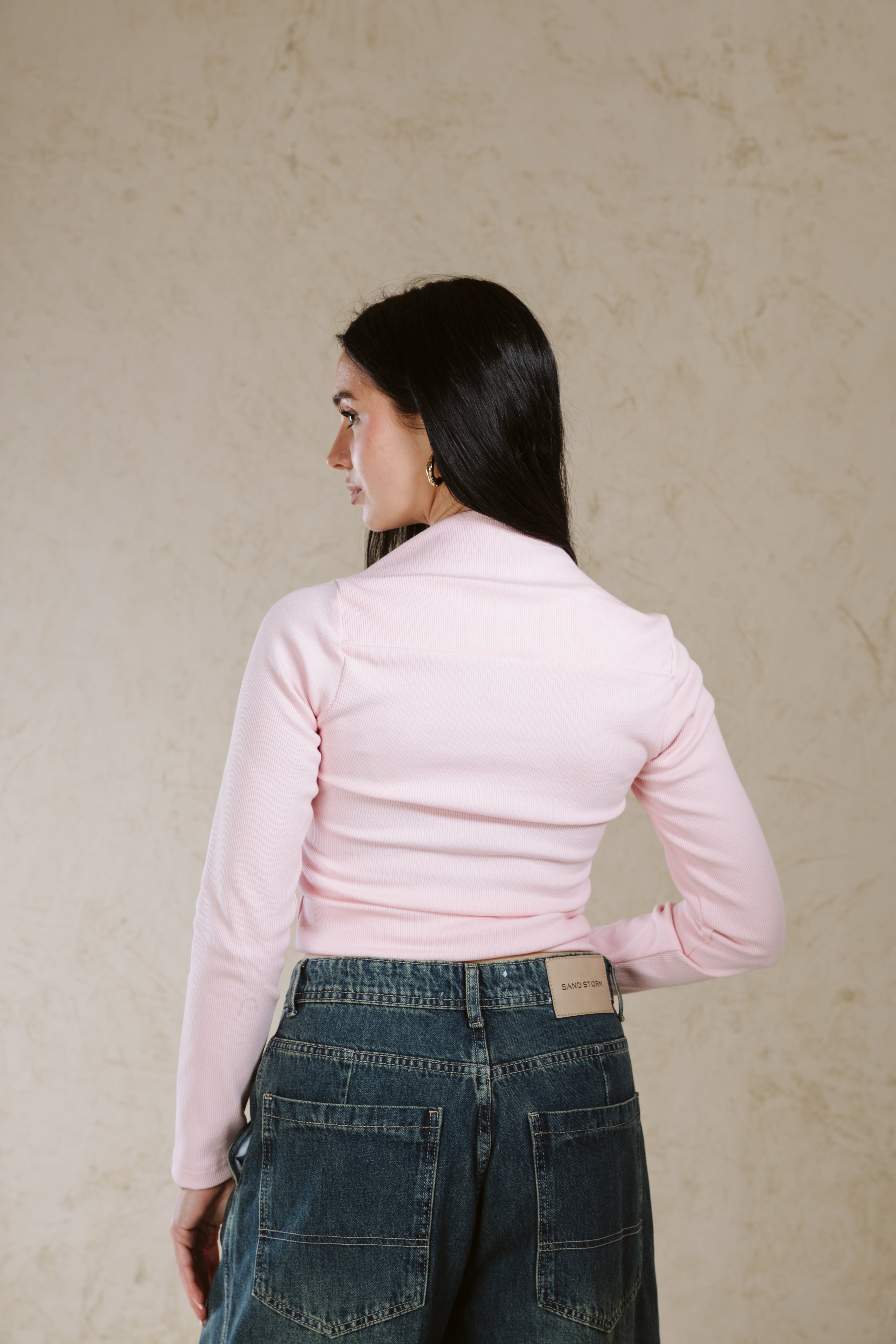 BOAT NECK BASIC TOP LINED