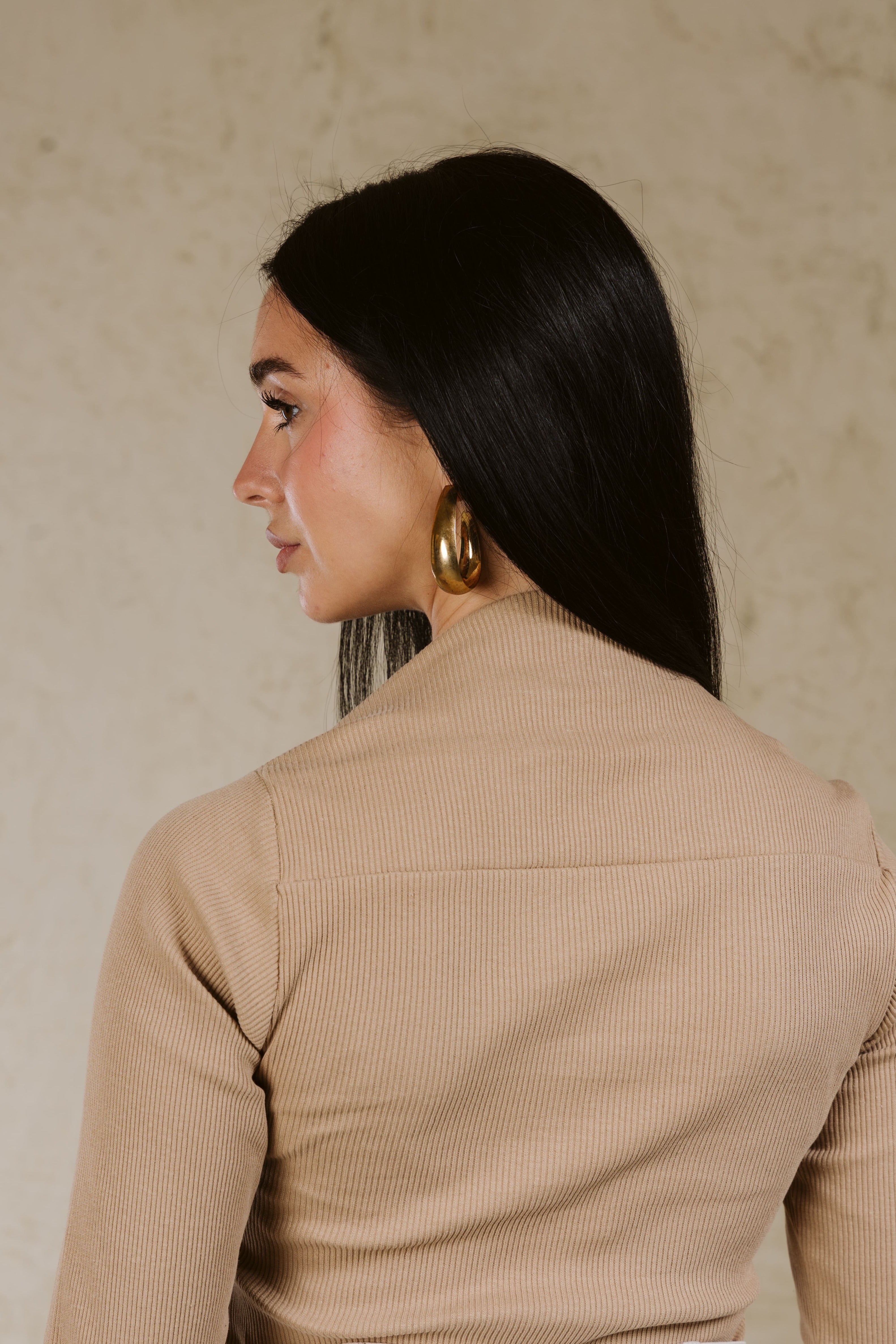 BOAT NECK BASIC TOP LINED