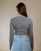 CREW NECK BASIC TOP LINED