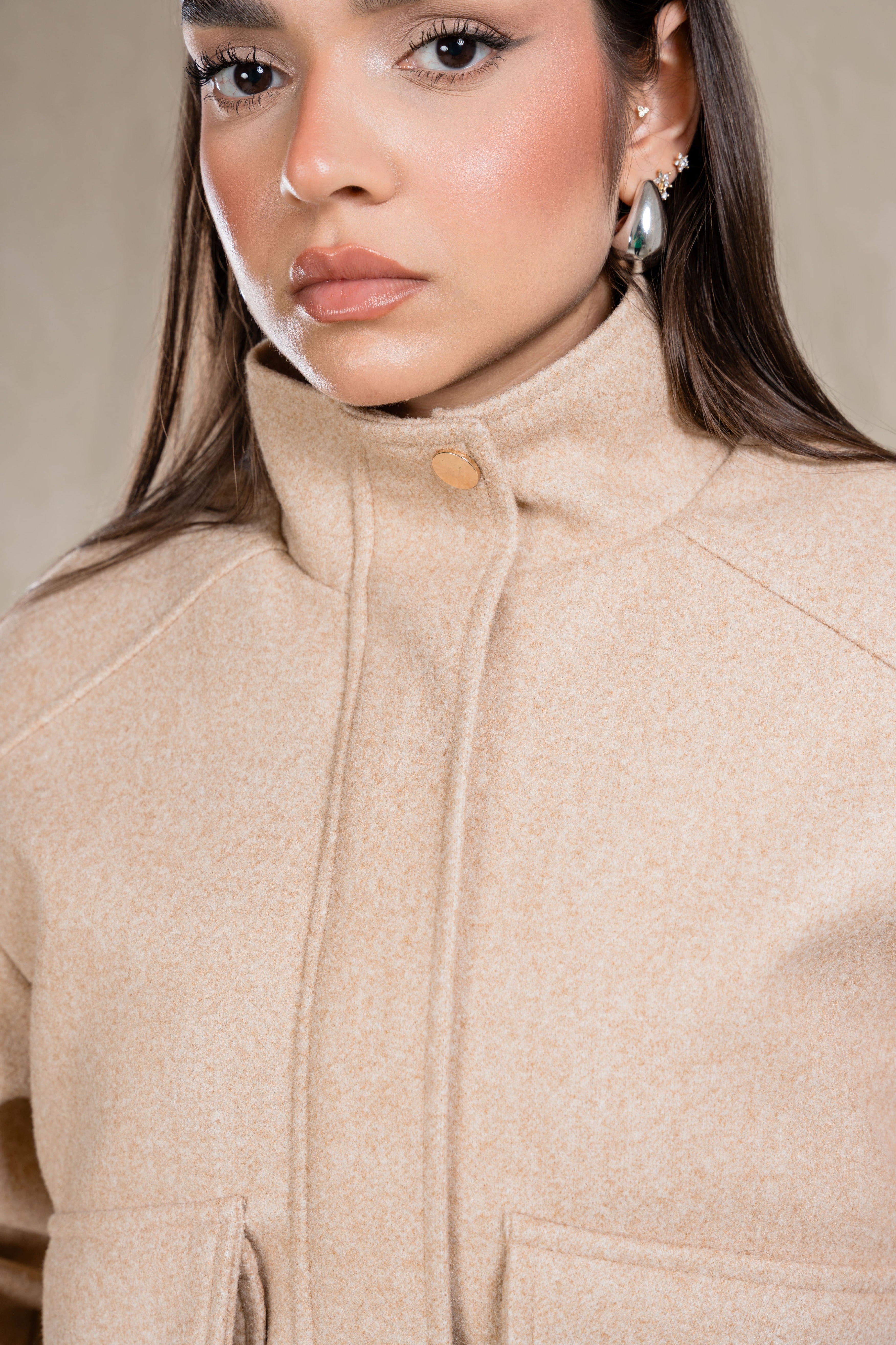 SOFT HIGH NECK JACKET