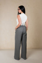 WIDE LEG - TWEED