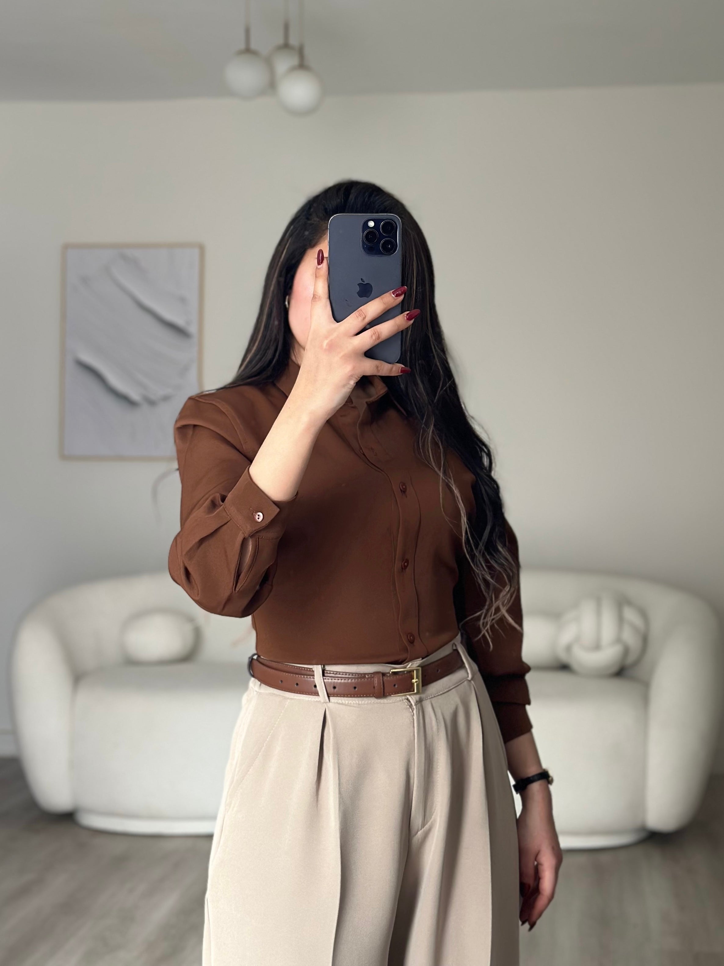The Statement Brown Shirt